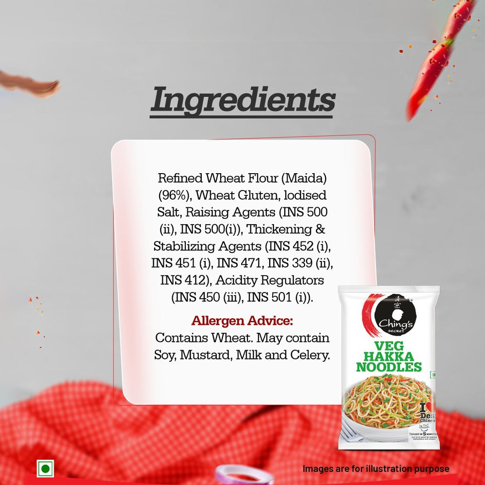 Ching's Secret Veg Hakka Instant Noodles : 560 g