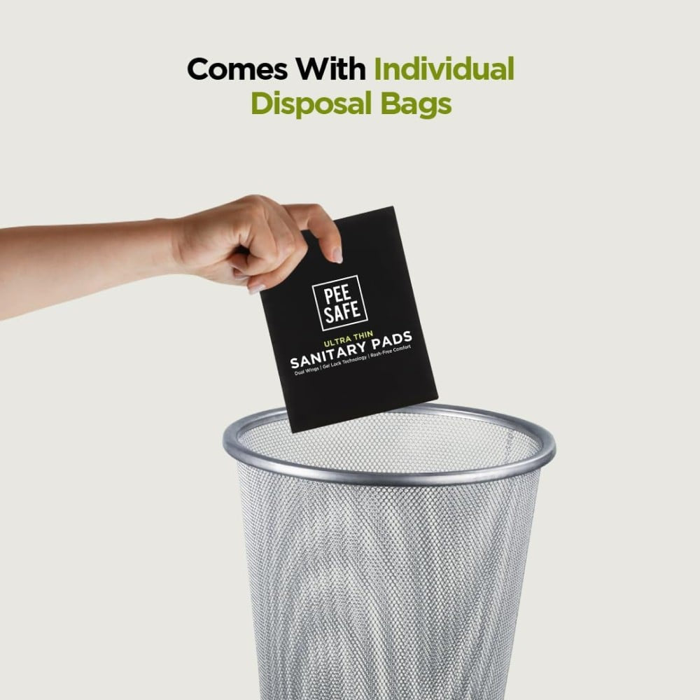 Pee Safe Ultra Thin Sanitary Pads : 12 pieces