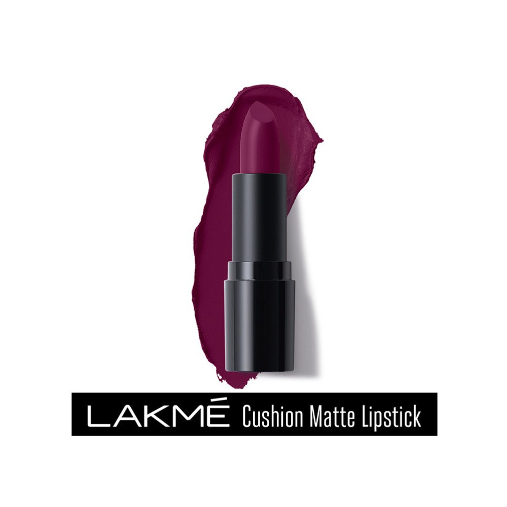 Lakme Cushion Matte Lipstick (Purple Diamond) : 4.5 g
