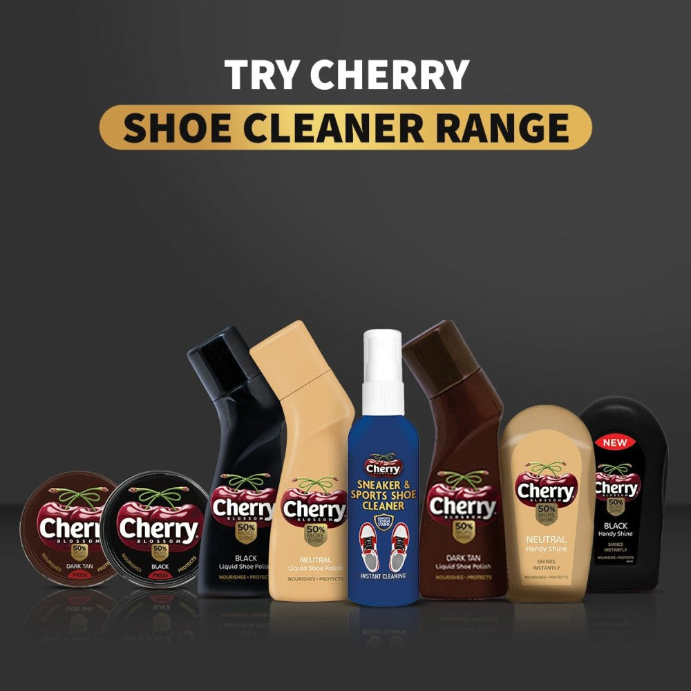 Cherry Blossom Black Liquid Shoe Polish - Pack of 2 : 2 x 75 ml
