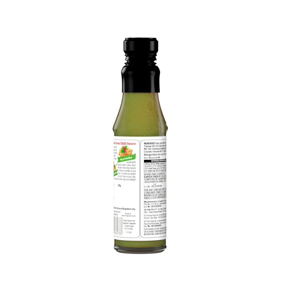 Ching's Secret Veg Hakka Noodles + Green Chilli Sauce Bold & Flavourful Combo : 140 g + 190 g