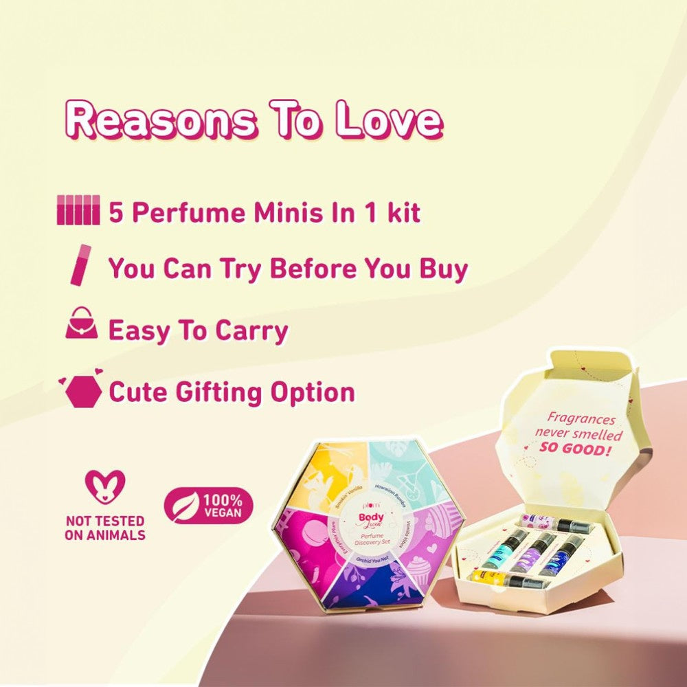 Plum BodyLovin' Perfume Gift Set (Discovery Set) - Pack of 3 : 3 x 1 pack (5 x 5 ml)