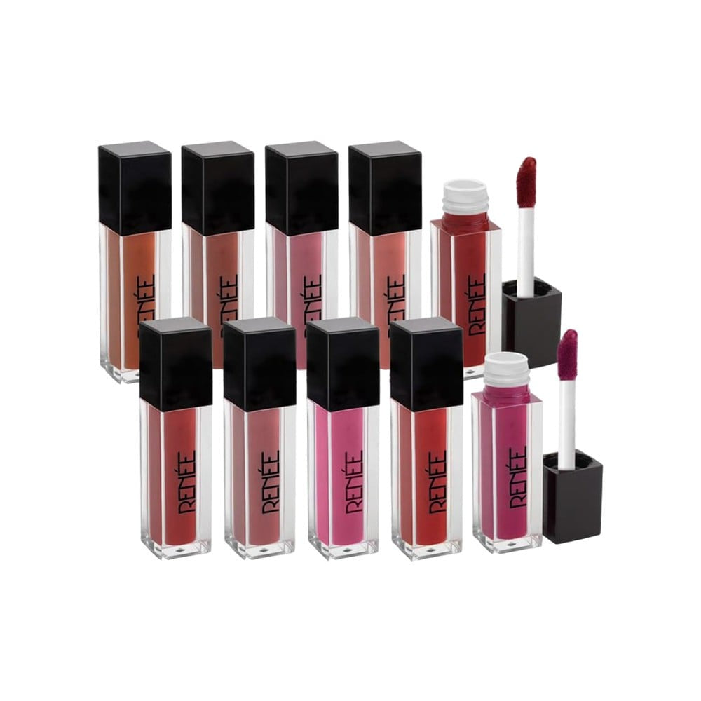 Renee Stay Forever Matte Liquid Lipstick Kit : 1 pack (10 pieces)