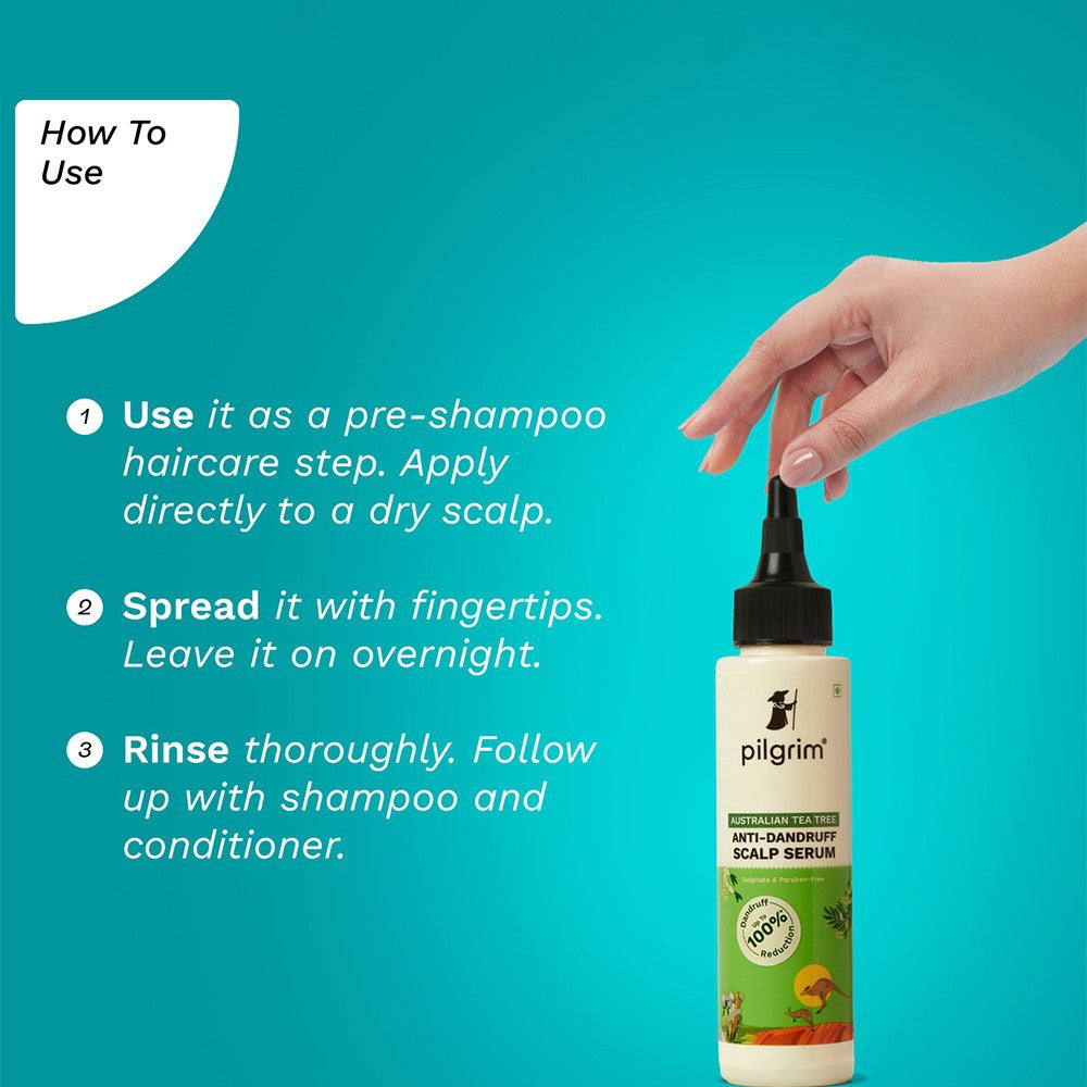 Pilgrim Australian Tea Tree Anti-Dandruff Scalp Hair Serum : 100 ml