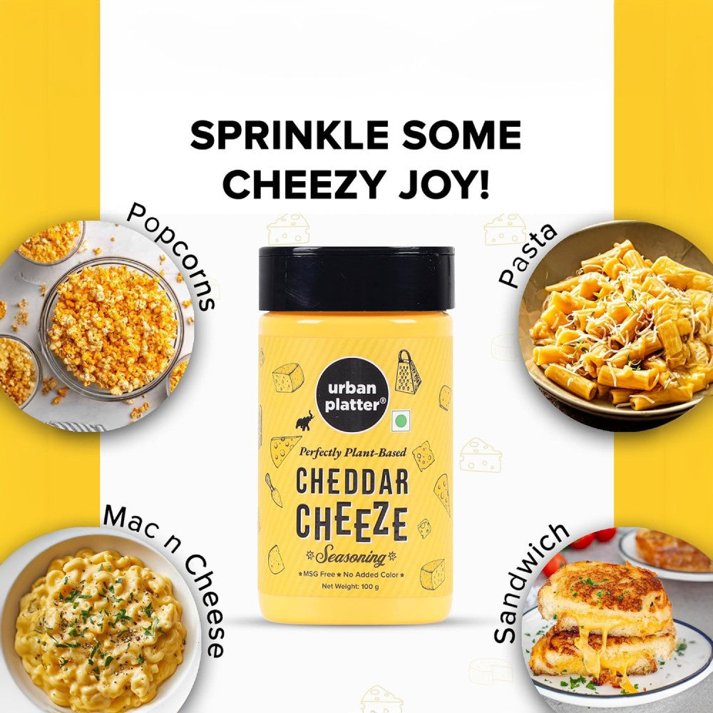 Urban Platter Vegan Cheddar Cheese Seasoning : 100 g
