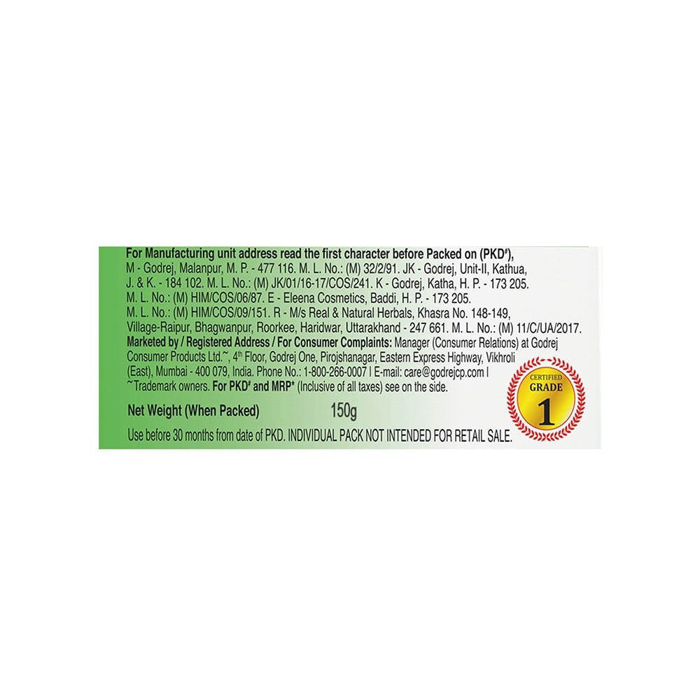 Godrej No.1 Coconut & Neem Bath Soap - Buy 3 Get 1 Free : 4 x 150 g
