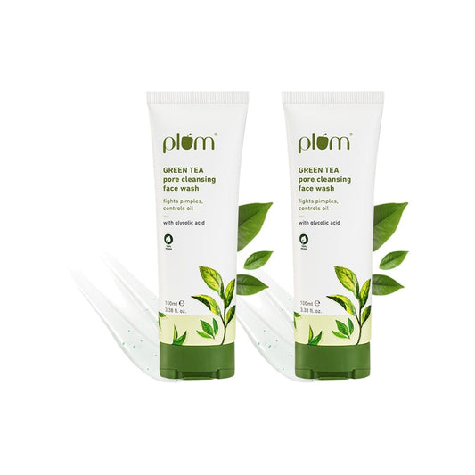 Plum Green Tea Pore Cleansing Face Wash - Pack of 2 : 2 x 100 ml