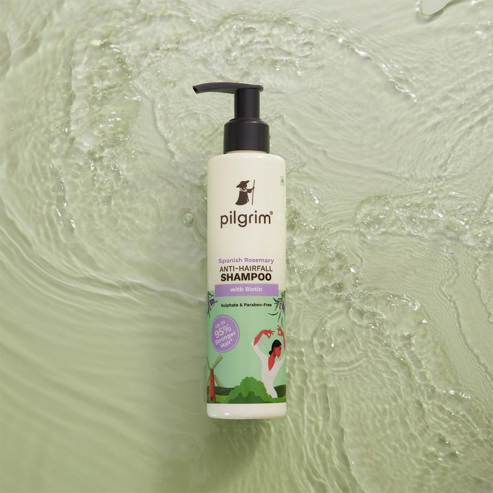 Pilgrim Anti Hairfall Shampoo with Biotin - Pack of 2 : 2 x 200 ml