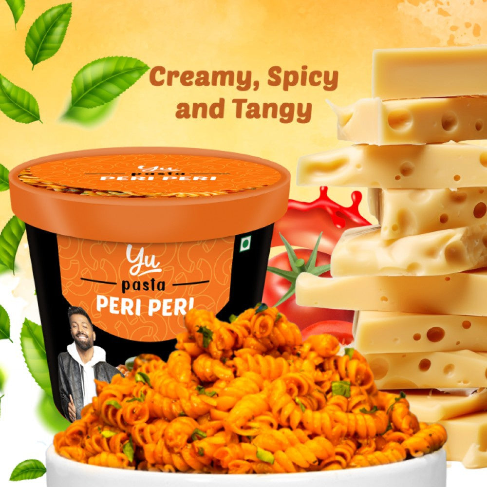 Yu Peri Peri Instant Pasta Cup - Pack of 3 : 3 x 60 g
