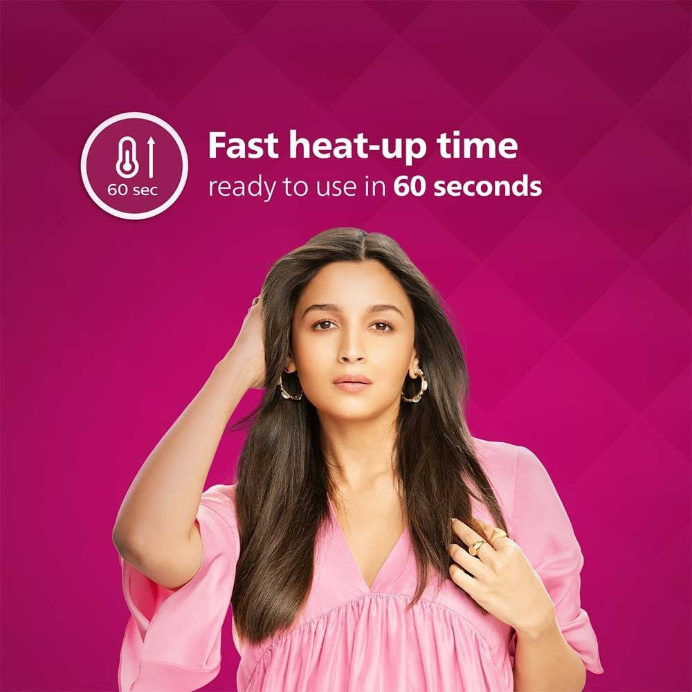 Philips BHS332/00 Titanium Hair Straightener (Ceramic Titanium Plate) (Pink, 50W) : 1 unit