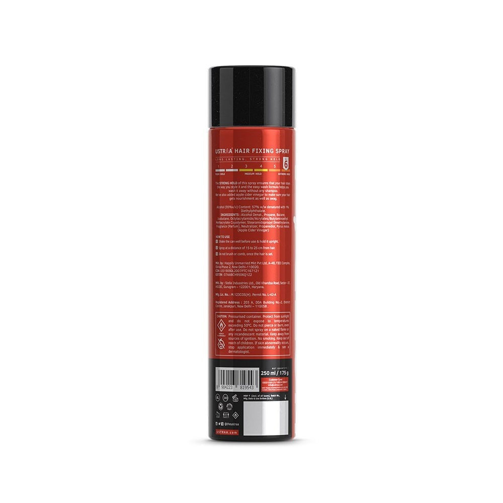 Ustraa Fixing Men's Hair Spray (Strong Hold) : 250 ml