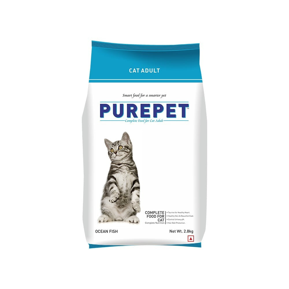 PurePet Complete Dry Cat Food (Ocean Fish, Adult) : 2.8 kg