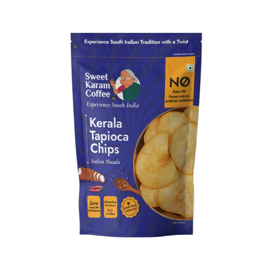 Sweet Karam Coffee Kerala Tapioca Chips - Indian Masala : 65 g