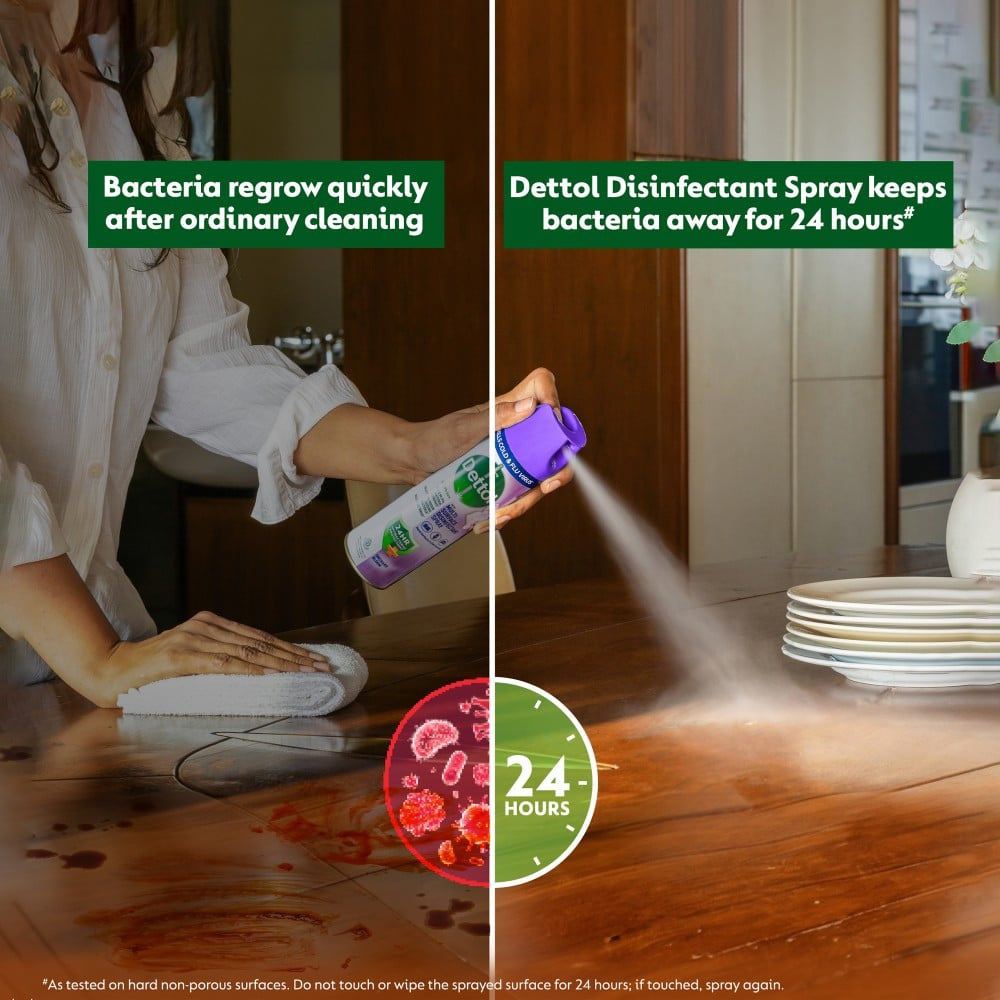 Dettol Multi Surface Sanitizer Disinfectant Spray - Pack of 2 : 2 x 170 g