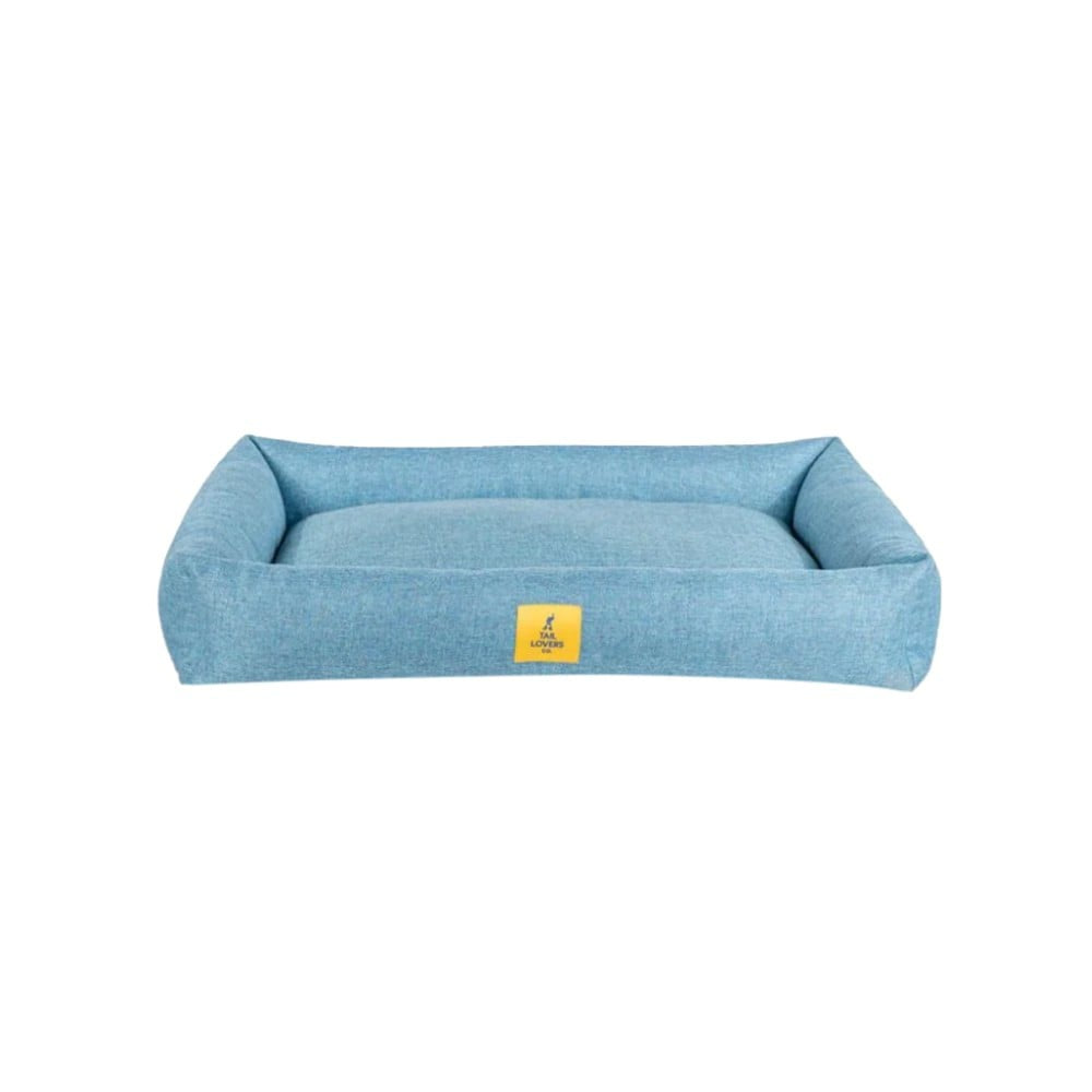 HUFT Cotton Twill Nesting Nook Dog Pet Mattress (Blue) : Large