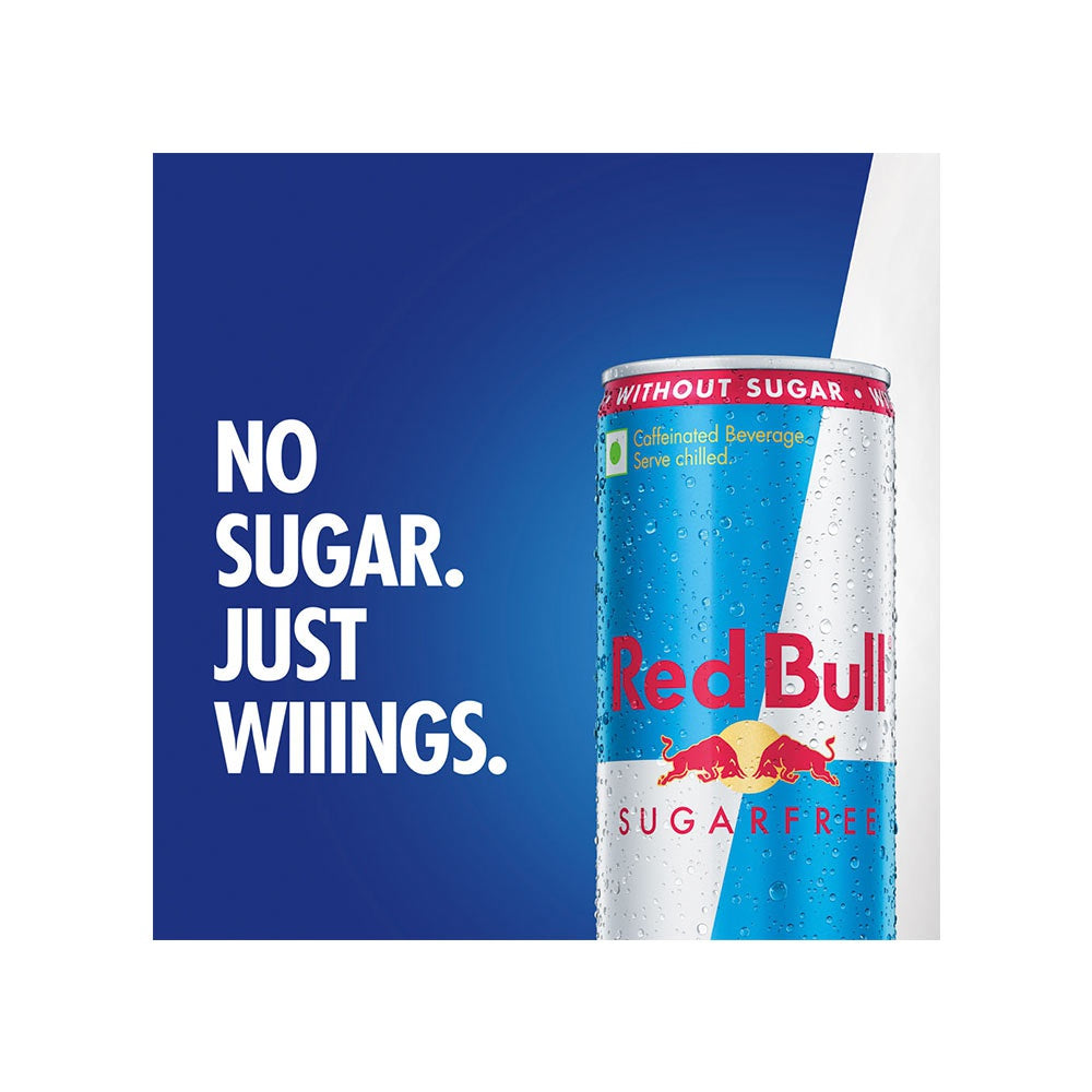 Red Bull Energy Drink (Sugar Free) - 250 ml - Pack of 12 : 12 x 250 ml