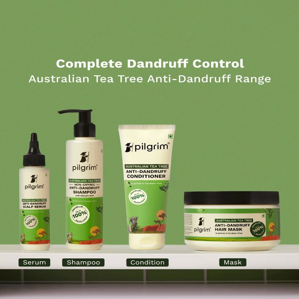 Pilgrim Australian Tea Tree Non-Drying Anti-Dandruff Shampoo - Pack of 2 : 2 x 200 ml