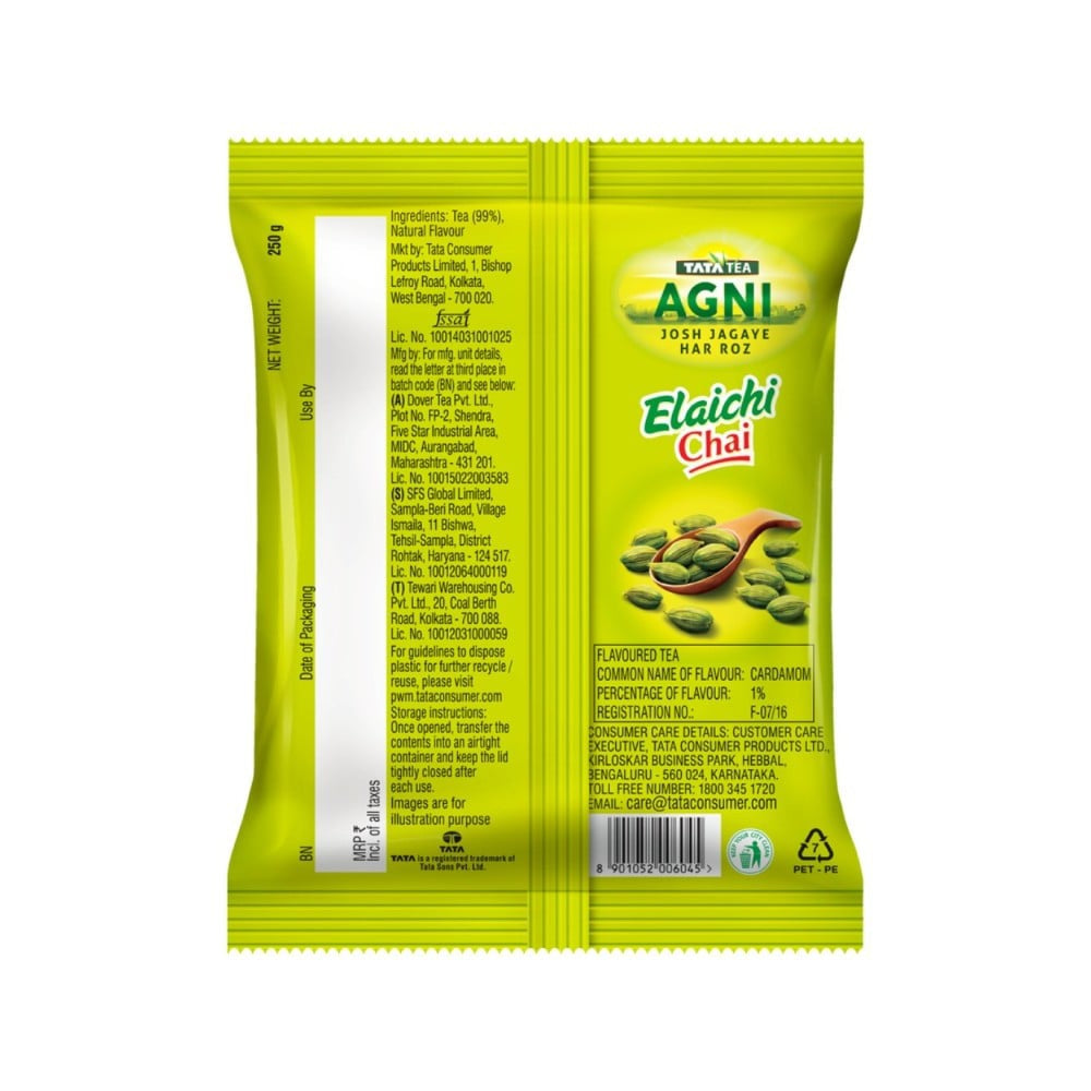 Tata Tea Agni Elaichi Tea Leaves : 250 g