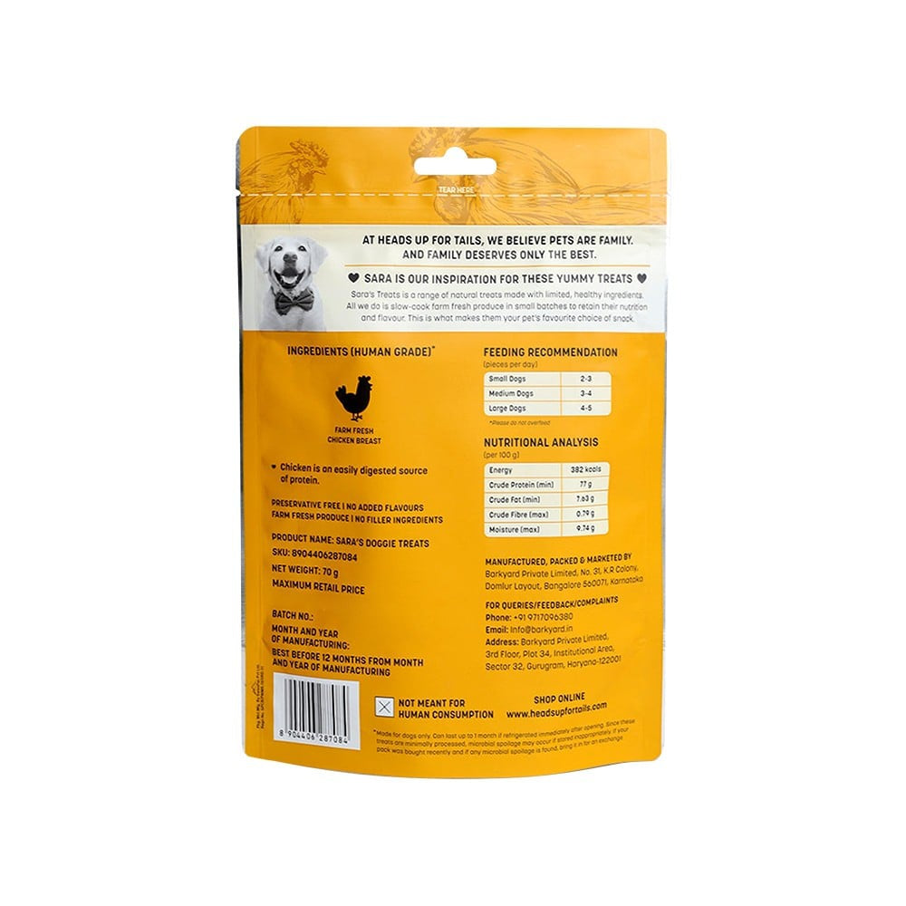 HUFT Sara's Chicken Jerky Treat With High Protein : 70 g
