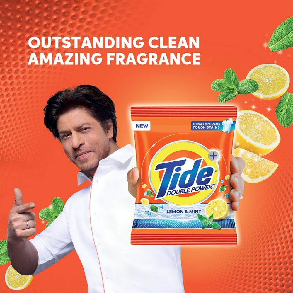 Tide Double Power Detergent Powder (Lemon & Mint) : 5 kg (4 kg + 1 kg)