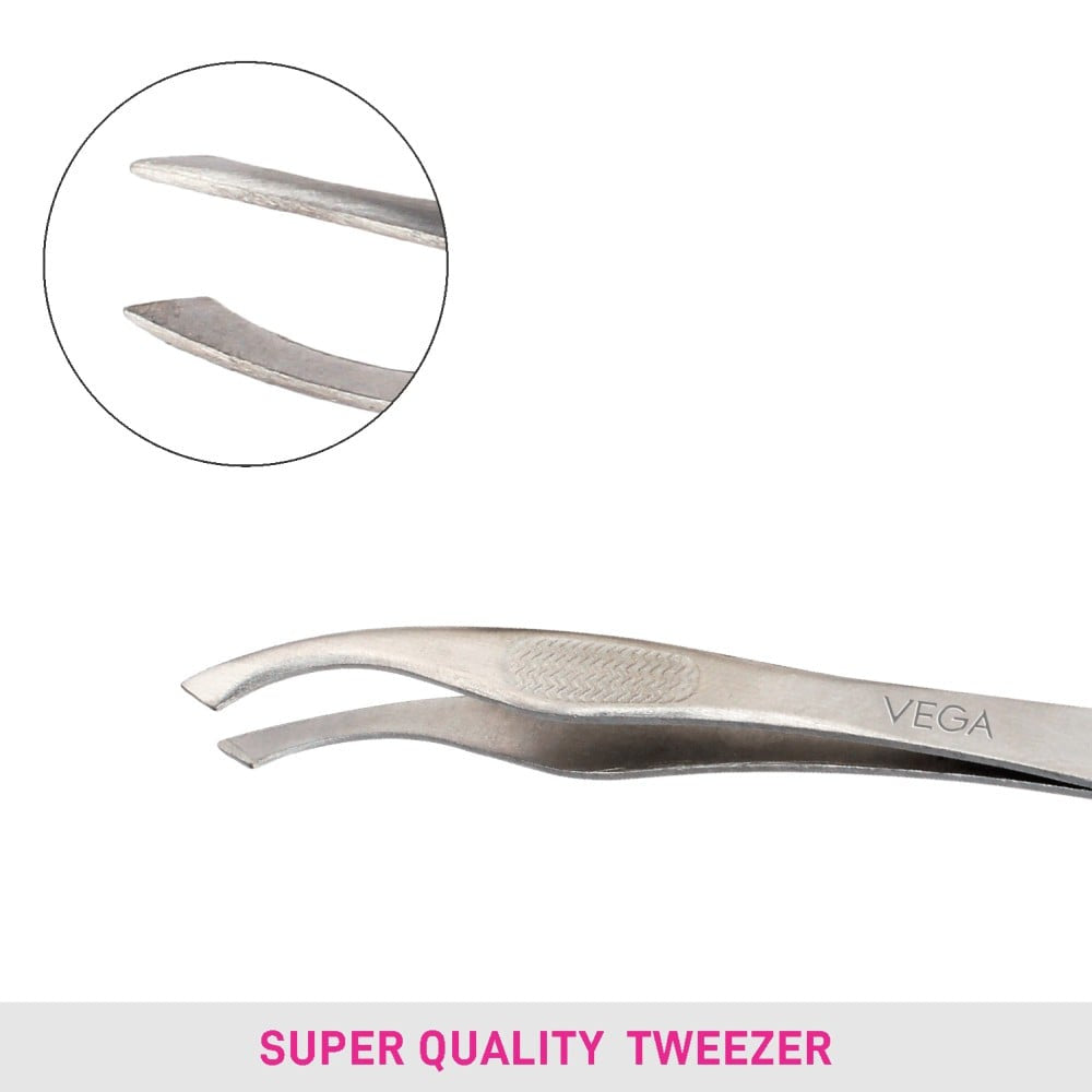 Vega Slant Tip Tweezer : 1 piece
