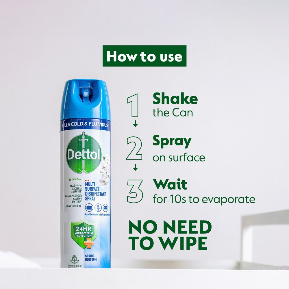 Dettol Multi-Purpose Disinfectant Spray - Pack of 2 : 2 x 170 g