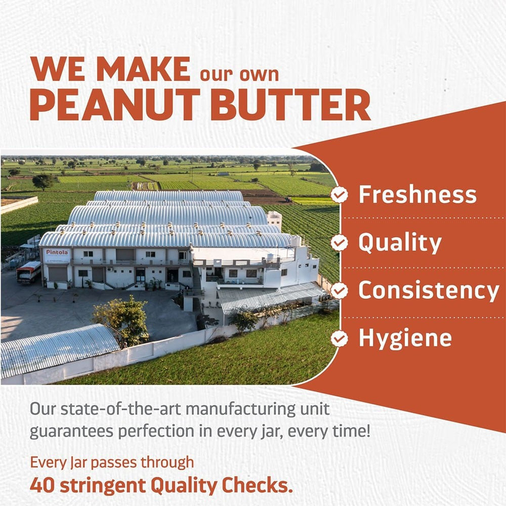 Pintola High Protein Crunchy Peanut Butter : 510 g