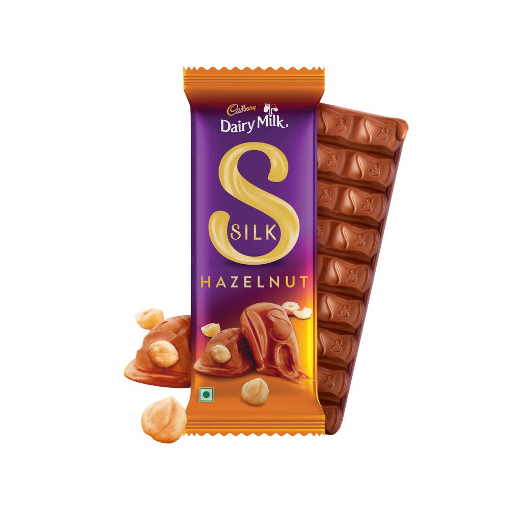 Cadbury Dairy Milk Silk Hazelnut Flavoured Chocolate Bar : 143 g