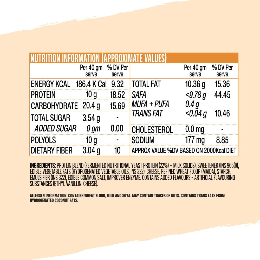 SuperYou Cheese Wafer Protein Bar - Pack of 2 : 2 x 40 g