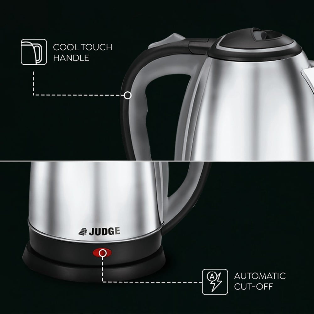 Prestige Judge Electric Kettle (1500 W, Ace, Silver) : 1 unit