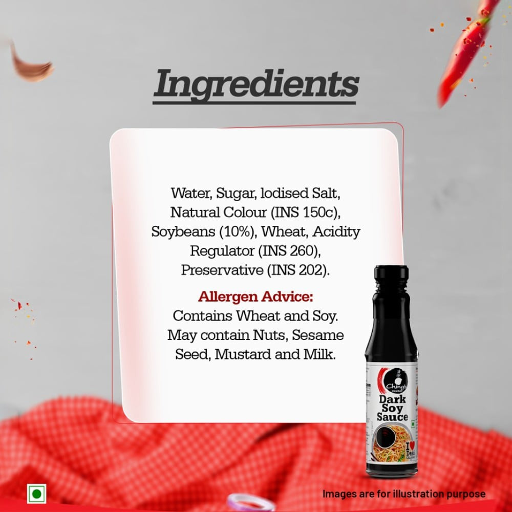 Ching's Secret Dark Soy Sauce Rich, Brown and Zesty : 210 g