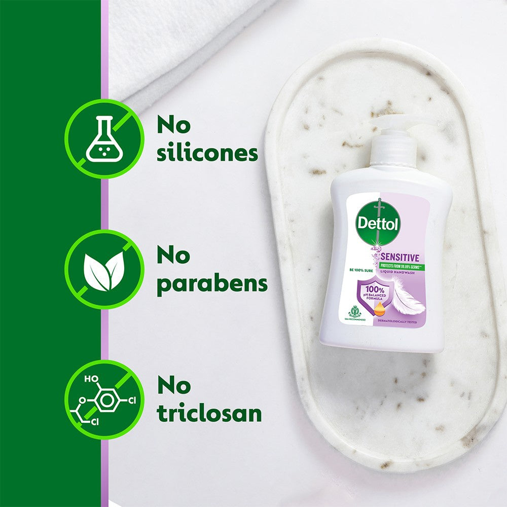 Dettol pH-Balanced Sensitive Hand Wash : 200 ml