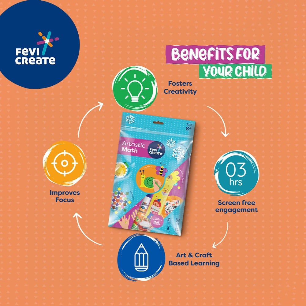 Pidilite Fevicreate Artastic Math DIY Art & Craft Kit : 1 set
