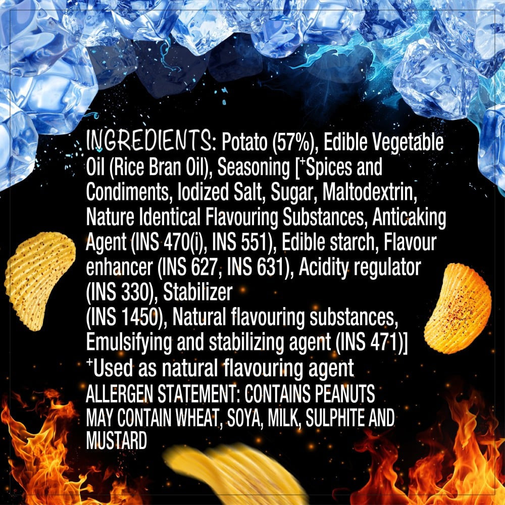Too Yumm Spicy & Icy Bhoot Potato Chips : 82 g