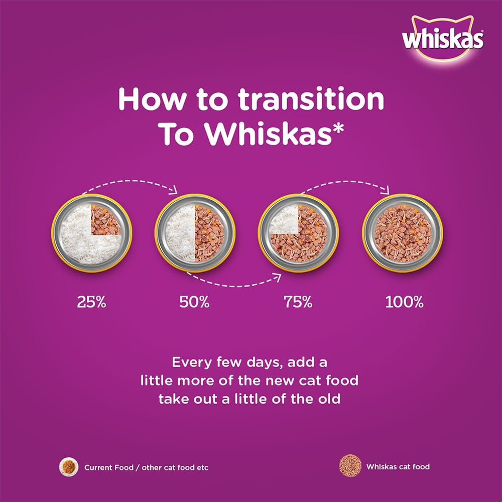 Whiskas Tasty Mix Wet Cat Food (Seafood Cocktail Wakame Seaweed in Gravy, 1+ Years) : 28 x 70 g