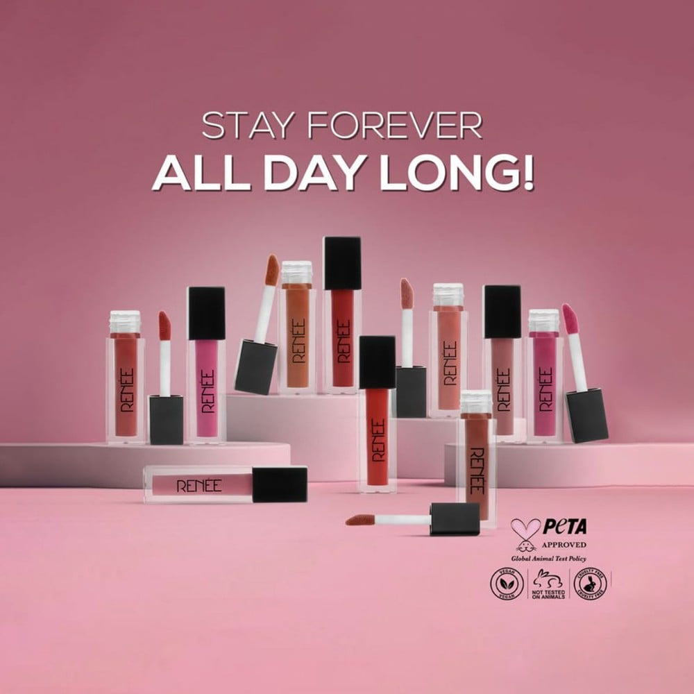 Renee Stay Forever Matte Liquid Lipstick Kit : 1 pack (10 pieces)