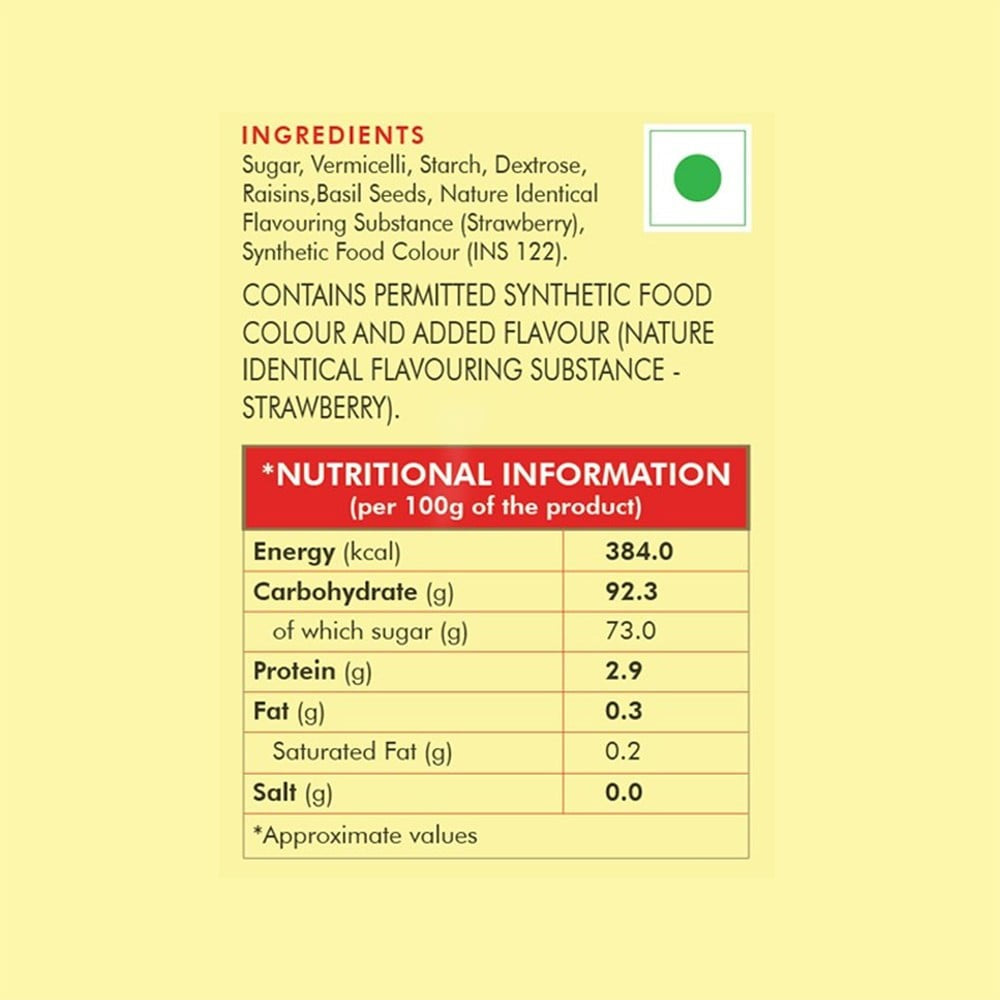 Weikfield Strawberry Falooda Dessert Mix : 200 g