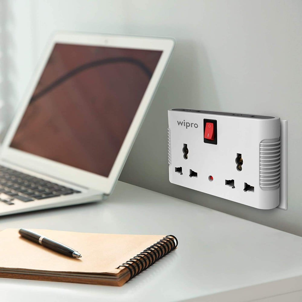 Wipro 4 Way Multi Plug (White) : 1 unit