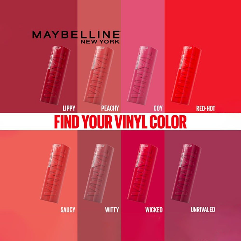 Maybelline New York Superstay Vinyl Ink Liquid Lipstick (Wicked) : 4.2 ml