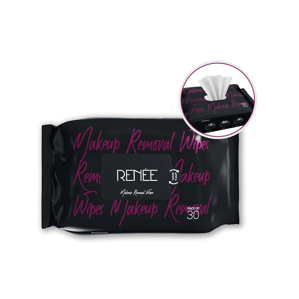 Renee Summer Slush Jelly Lip Tint (Juicy Strawberry) + Makeup Remover Wipes Combo : 13 g + 1 pack (30 wipes)