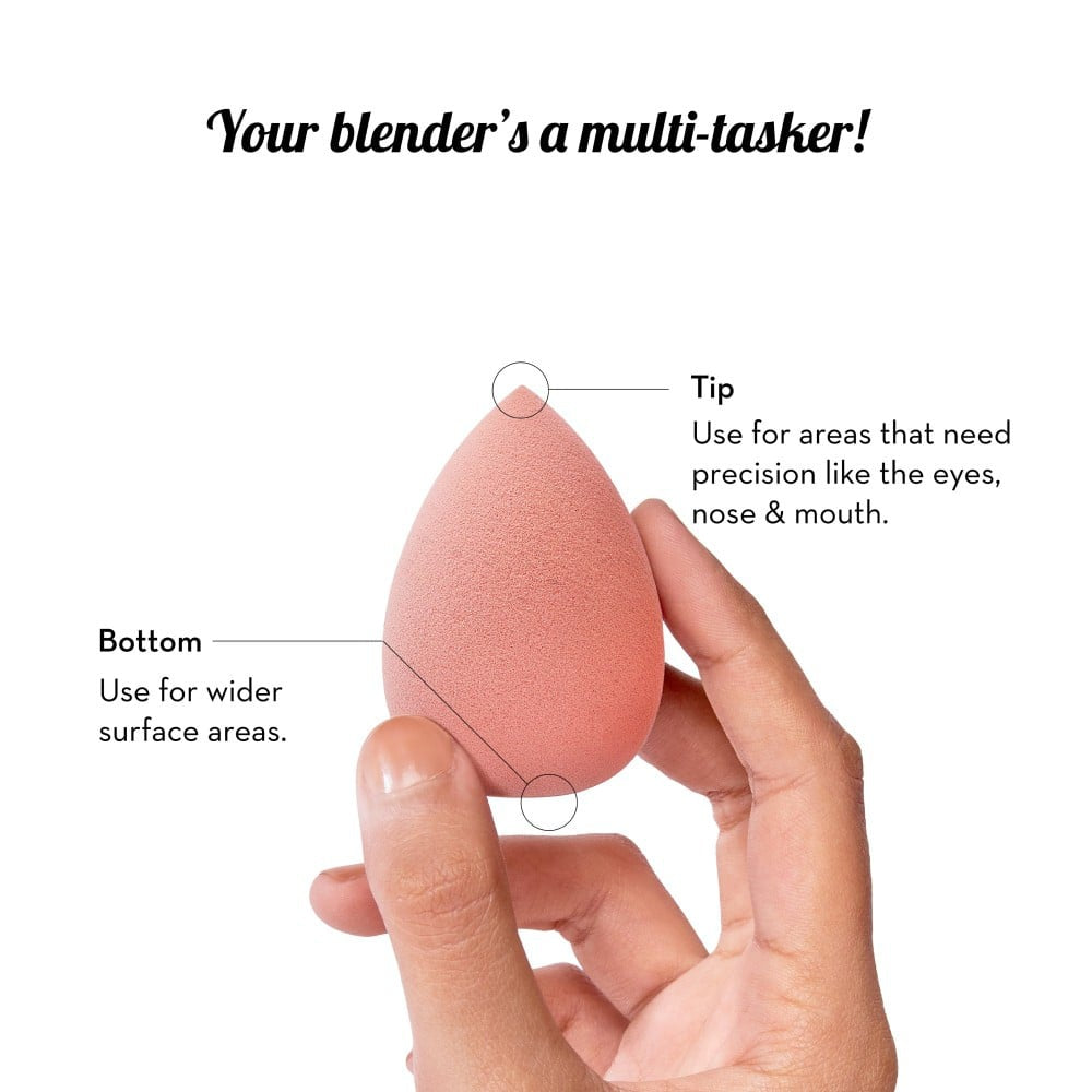 Plush Peachy Puff Beauty Blender with Case : 1 piece