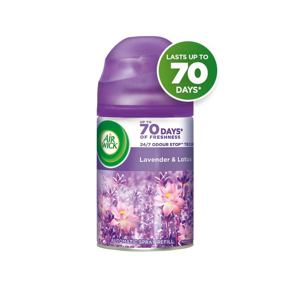 Airwick Freshmatic Automatic Air Freshener Refill (Lavender & Lotus) - Pack of 4 : 4 x 250 ml