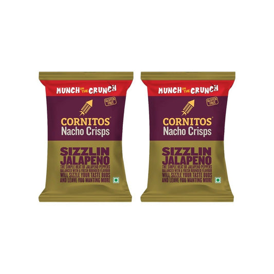 Cornitos Sizzlin Jalapeno Nachos - Pack of 2 : 2 x 75 g