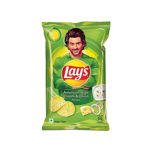 Lay's American Style Cream & Onion Flavour Potato Chips : 82 g
