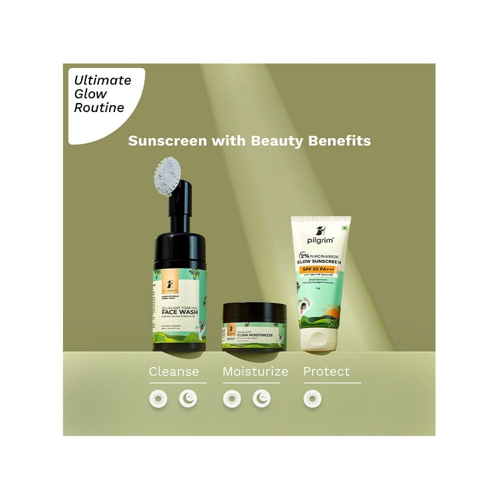 Pilgrim 2% Niacinamide Glow Sunscreen (with SPF 50 PA+++) : 50 g