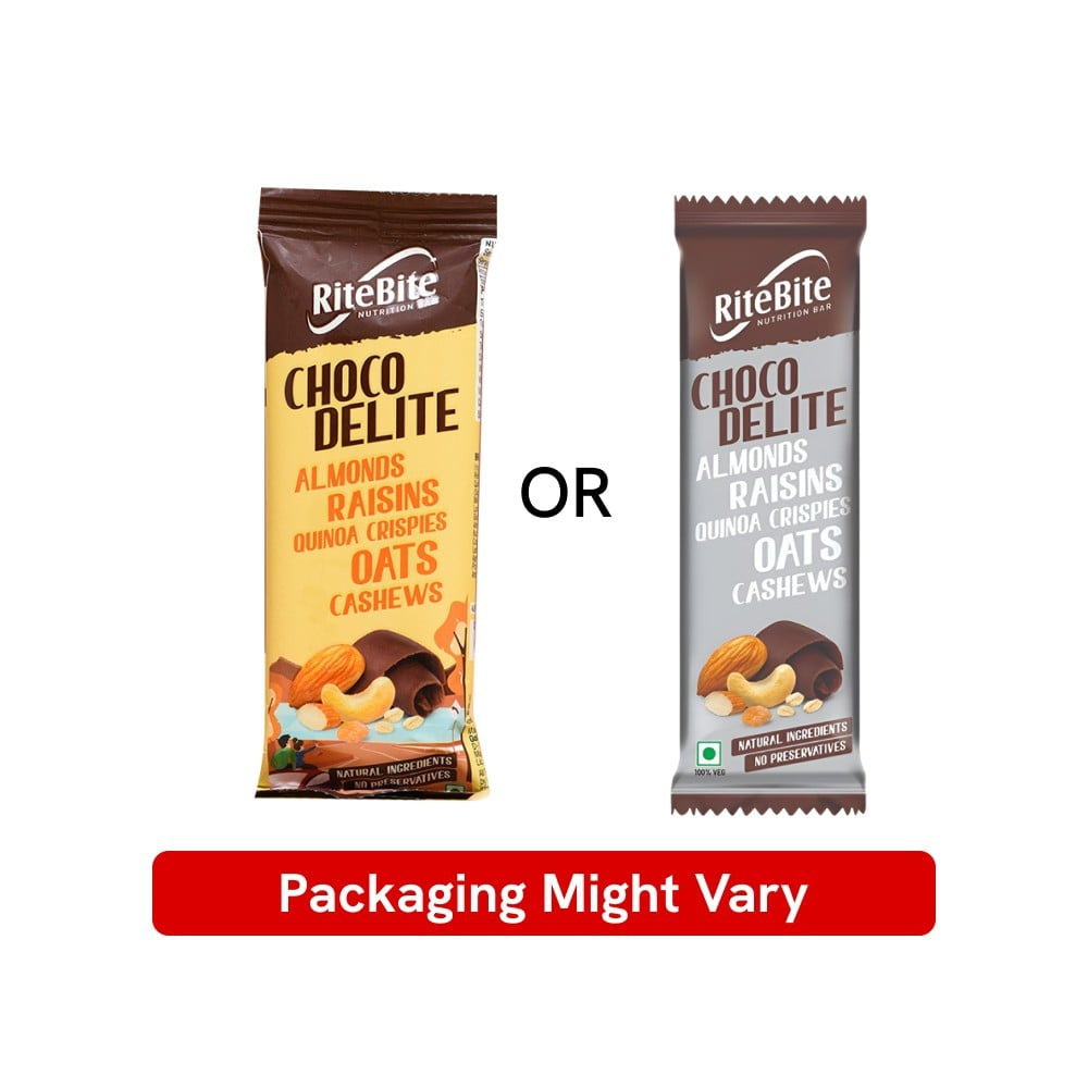 RiteBite Choco Delite 4g Protein Bar - Pack of 2 : 2 x 40 g