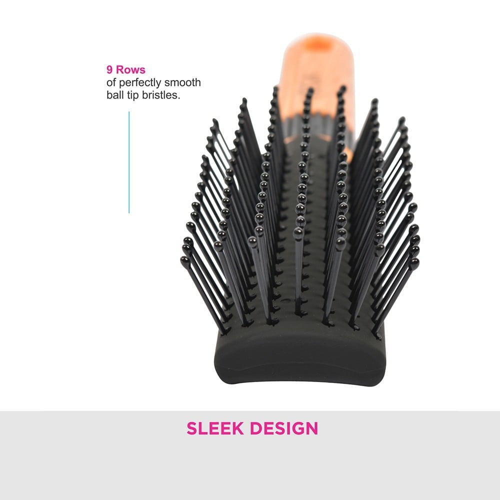 Vega Compact Hair Brush (Black, Brown) : 1 unit