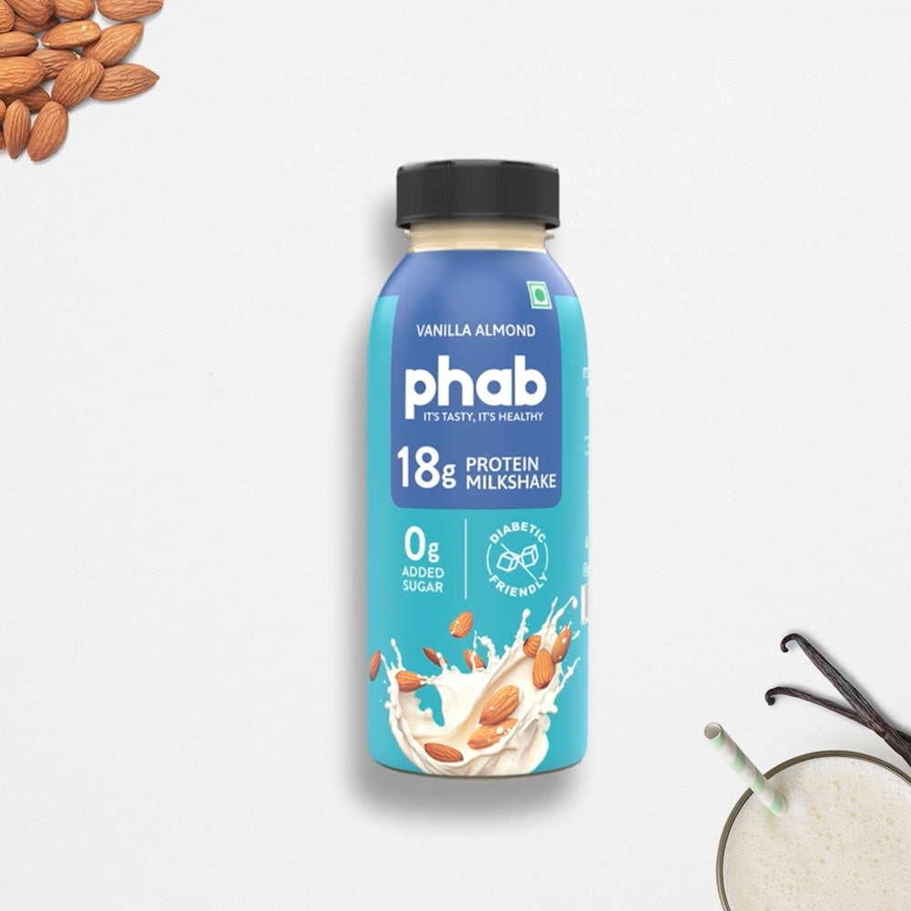 Phab Vanilla Almond Protein Milkshake : 2 x 200 ml