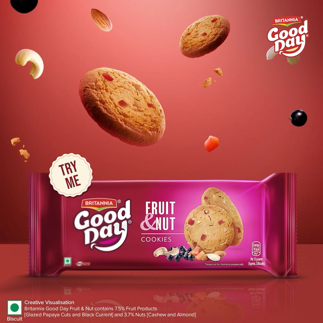 Britannia Good Day Fruit & Nut Cookies : 450 g