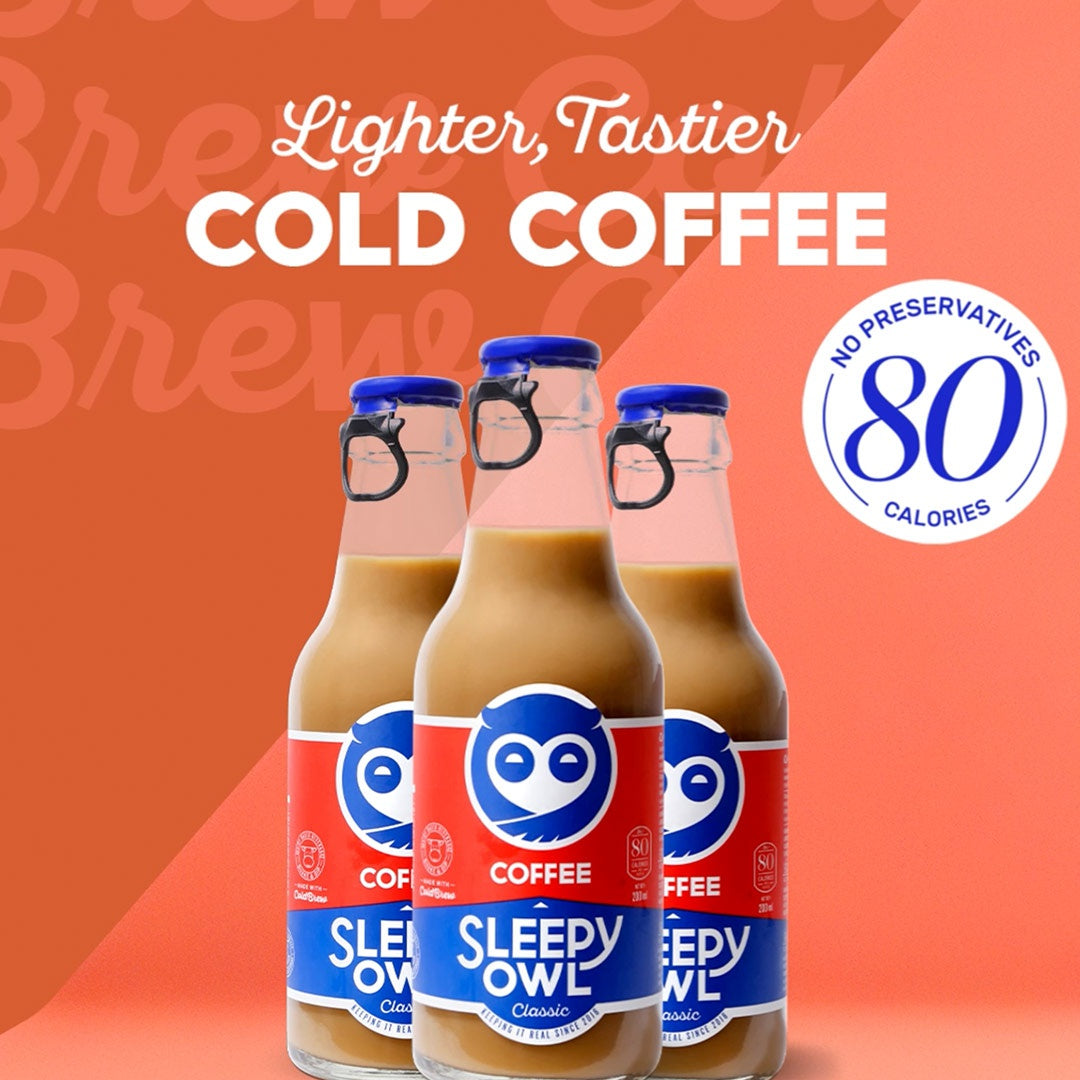 Sleepy Owl Classic Cold Coffee Made with Cold Brew : 200 ml